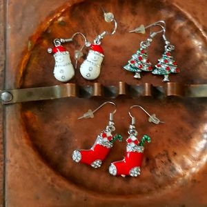 Christmas pierced earrings